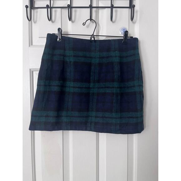 None Dresses & Skirts - New Women’s Plaid Wool Skirt Size Medium